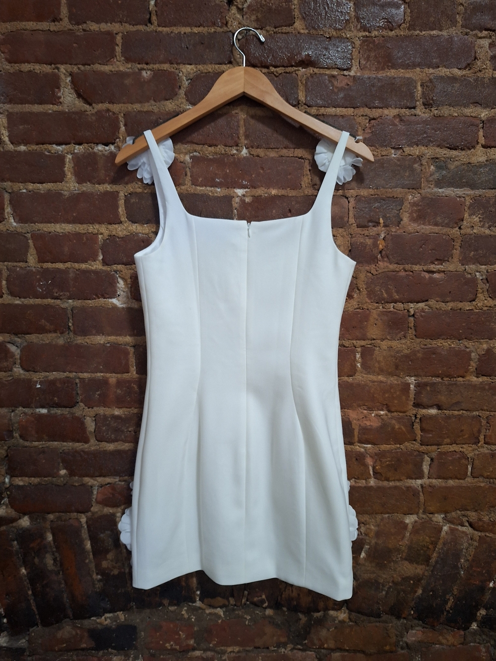 NWT JW PEI White Floral Appliqué Mini Dress - Picture 3 of 4